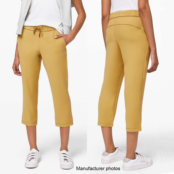 Lululemon Women’s On The Fly Crop Pant in Vintage Gold 2 - Picture 8 of 8